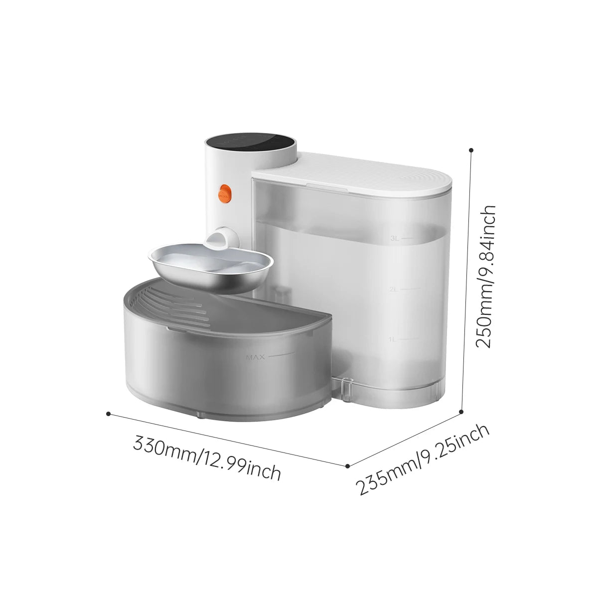 3L Wireless Smart Pet Water Dispenser — Cordless, LCD Display & Auto-Purification